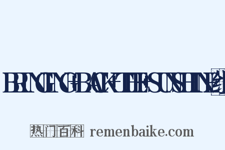 BRINGING+BACK+THE+SUNSHINE组词是什么意思的图片
